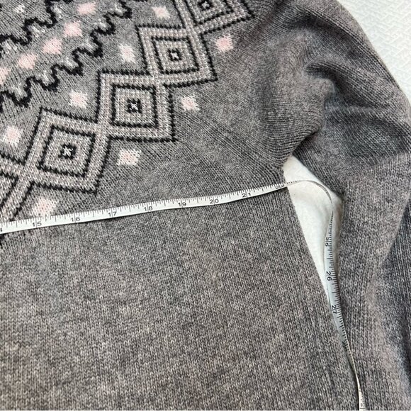 𝅺stormpack Sunice Cotton Blend Fair Isle Grey Sweater Size XXL - Picture 9 of 10